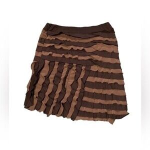 NWT Down East Girls Brown Ruffle Skirt size 2T